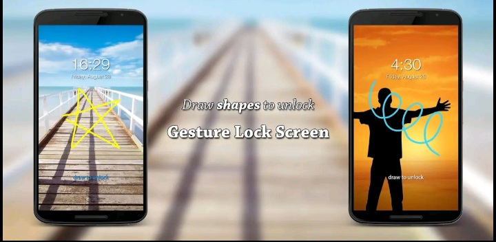 Draw password to unlock your phone.